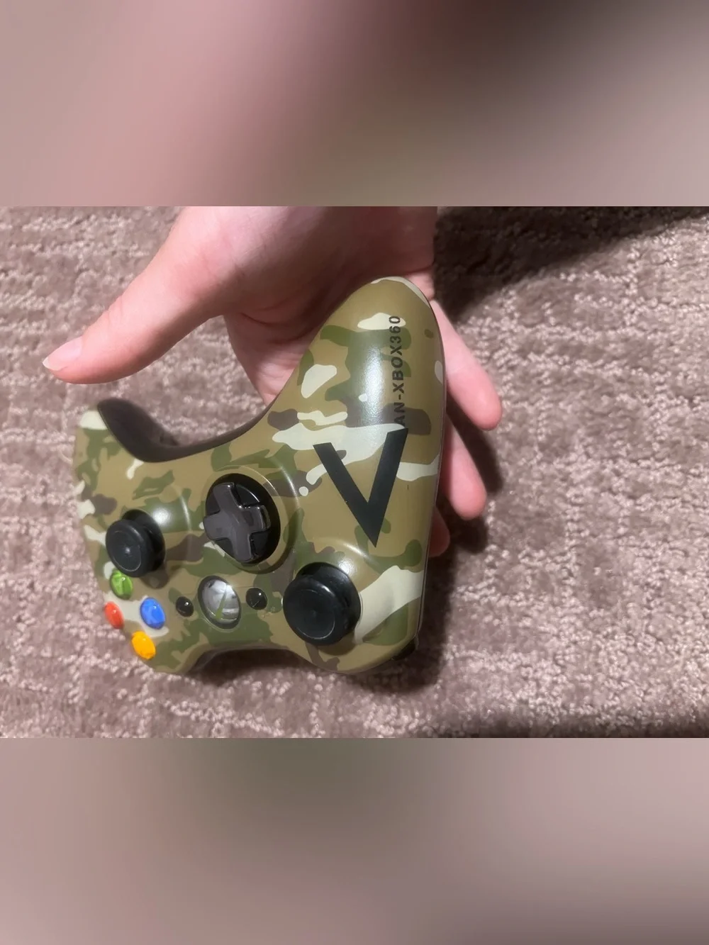Xbox 360 Wireless Controller Camo Camouflage OEM Genuine Microsoft Gamepad